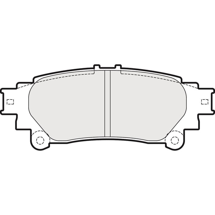 Apec Brake Pads Rear Fits Lexus Rx450 Toyota Mirai Prius+