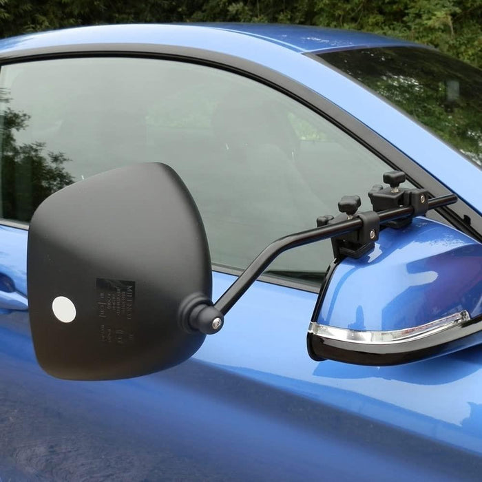 Milenco Grand Aero 3 Towing Mirror - Flat (Twin Pack) - With Storage Bag Case