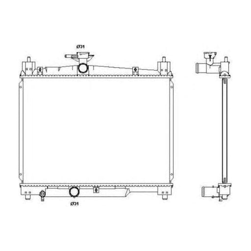 NRF Radiator fits Toyota Yaris/vitz NRF  - Dynamic Drive