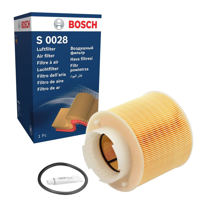 Genuine Bosch Car Air Filter S0028 fits Audi A6 TDi - 2.7 - 04-08 F026400028