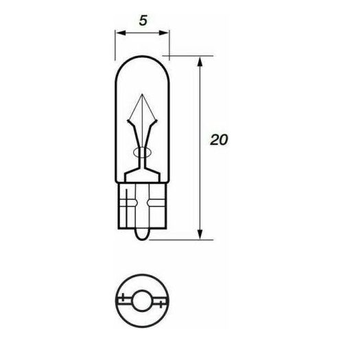 286 x2 Car Bulbs Dash Clocks Instrument Dials Gauges Panel 12v 1.2w Autolamps Autoinparts  - Dynamic Drive