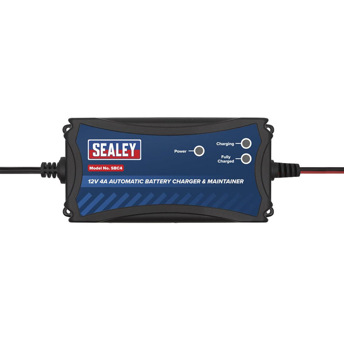 Sealey Battery Maintainer Charger 12V 4A Fully Automatic