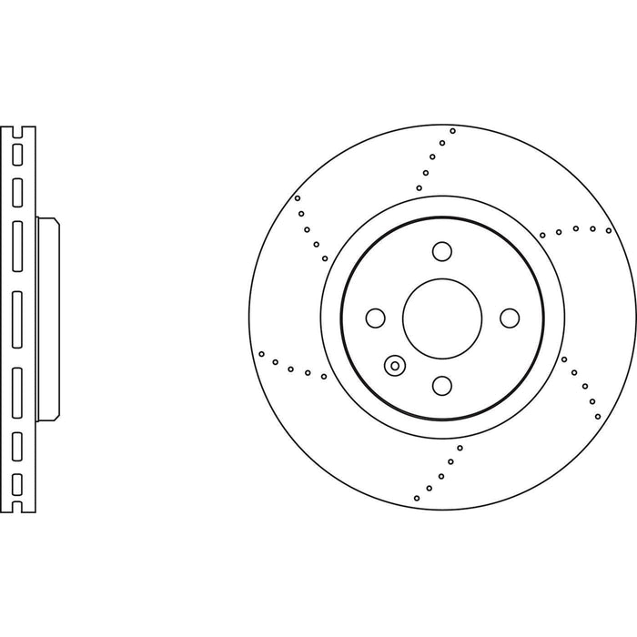 Apec Brake Disc Front Right Fits Lotus 2 Eleven Elise Europa Exige Non Drilled V