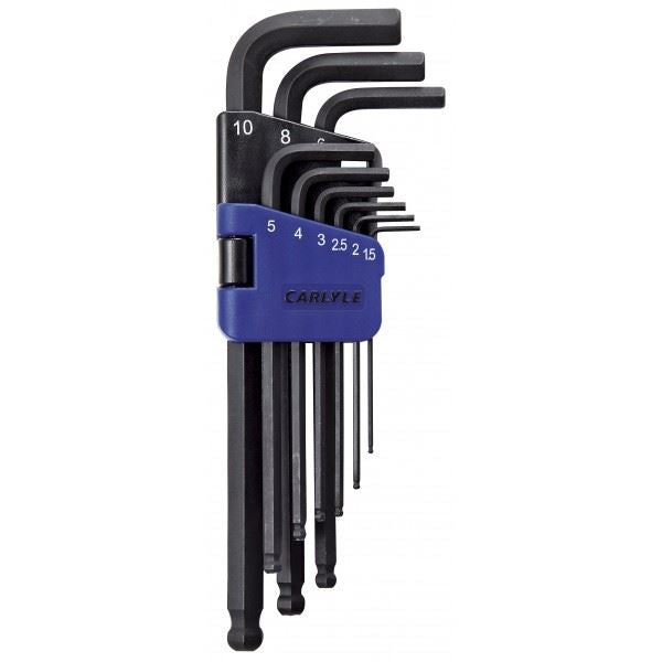 Carlyle Hand Tools Hex Key Set - Ball Long Magnetic - Metric Carlyle Hand Tools  - Dynamic Drive