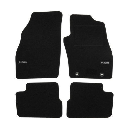 Tailored Logo Velour Carpet Floor Mats for Fiat Grande Punto 2006-Up 4Pc UKB4C  - Dynamic Drive