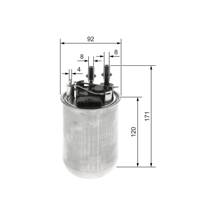 Genuine Bosch Car Fuel Filter N2200 fits Nissan Juke dCi - 1.5 - 10- F026402200