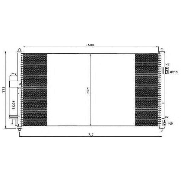 NRF Air Con Condenser fits Nissan X-trail