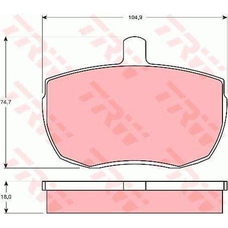 Genuine TRW Brake Pads (Front) (R90) GDB341