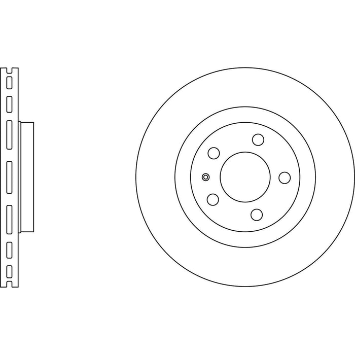 Apec Brake Disc Front Fits Audi A3 Seat Leon Toledo Skoda Octavia VW Beetle Bora