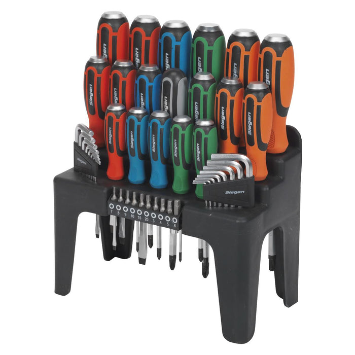 Seigen by Sealey Hammer-Thru Screwdriver, Hex Key & Bit Set 44pc S01106 Sealey  - Dynamic Drive