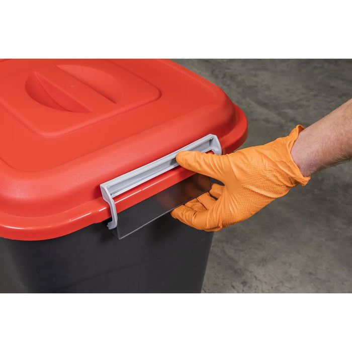 Sealey Refuse/Storage Bin 50L Red BM50R