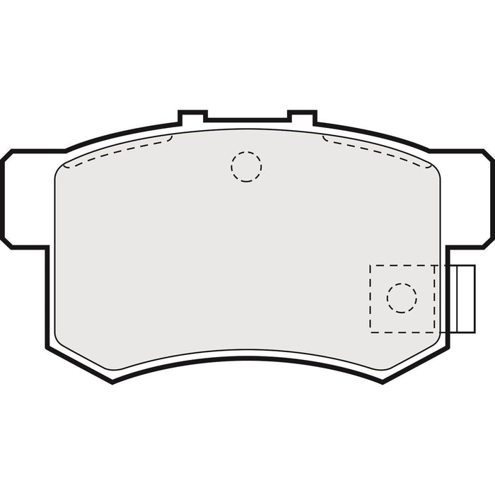 Apec Brake Pads Rear Fits Honda Accord Civic Insight Inspire Legend Prelude Rafag Apec  - Dynamic Drive