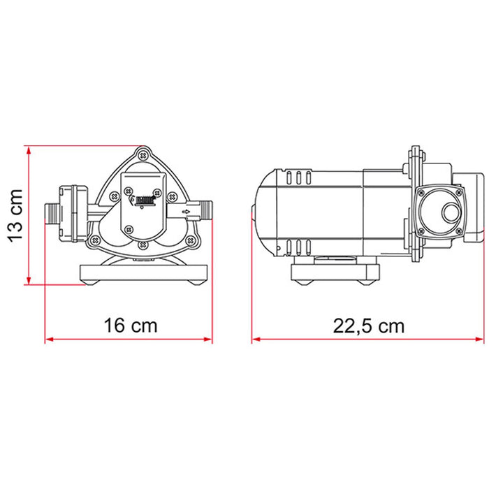 AQUA 8 PUMP 12V 10L 21PSI (01216B01-)