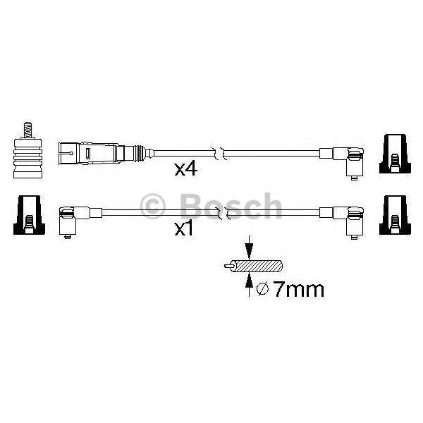 Genuine Bosch Ignition Lead B343 0986356343