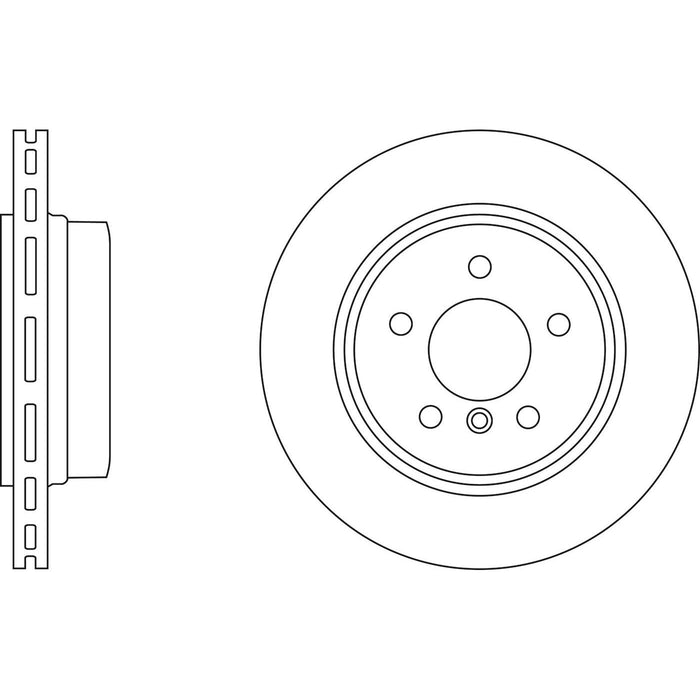 Genuine APEC Rear Brake Discs & Pads Set Vented for BMW X3