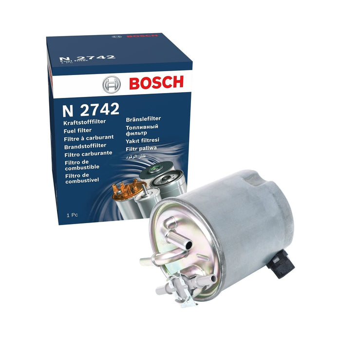 Genuine Bosch Car Fuel Filter N2742 fits Nissan X-Trail dCi - 2.0 - 07-14 F02640