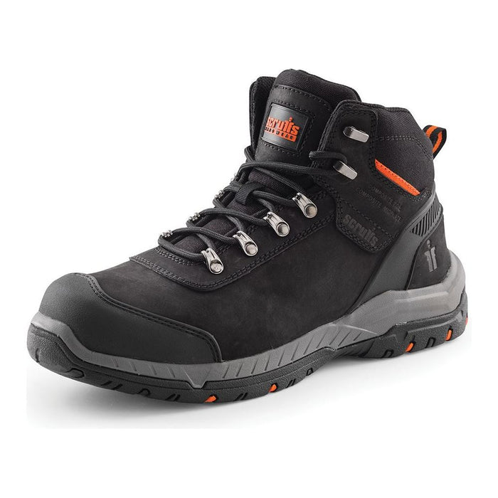 Scruffs Sabatan Safety Boots Black Size 8 / 42