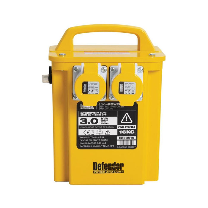 Defender 3kVA Portable Transformer 16A 110V Defender  - Dynamic Drive