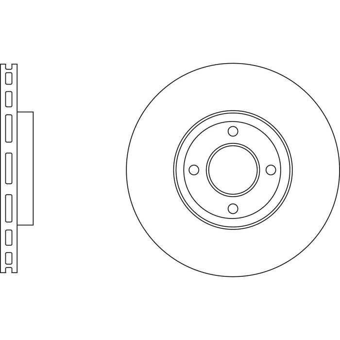 Genuine APEC Front Brake Discs & Pads Set Vented for Ford Ecosport