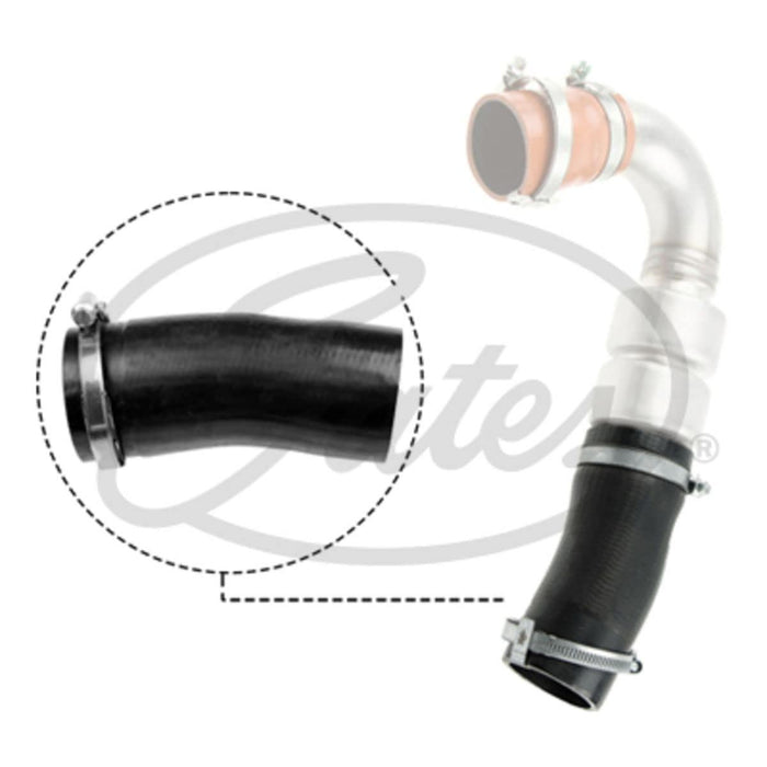 Gates Turbo Charger Hose fits Ford Kuga TDCi - 2.0 - 14-19 09-0946