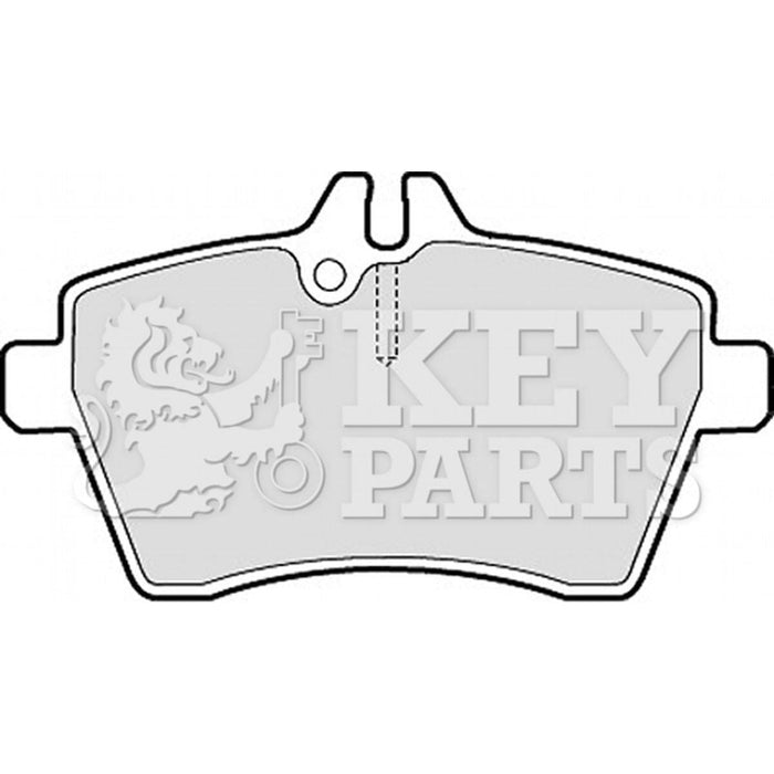 Genuine Key Parts KBP1950 Front Brake Pads (TRW)