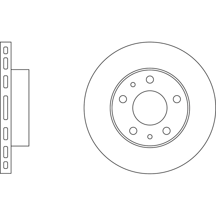 Genuine APEC Front Brake Discs & Pads Set Vented for Peugeot Boxer