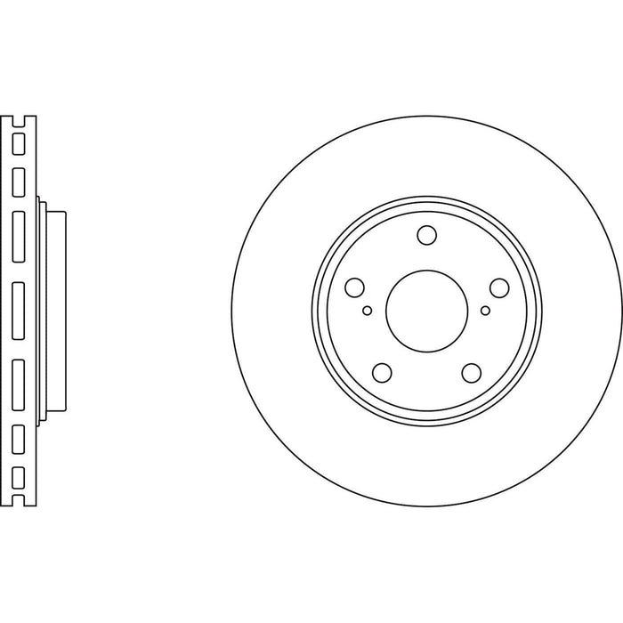 Apec Brake Disc Front Fits Lexus Rx300