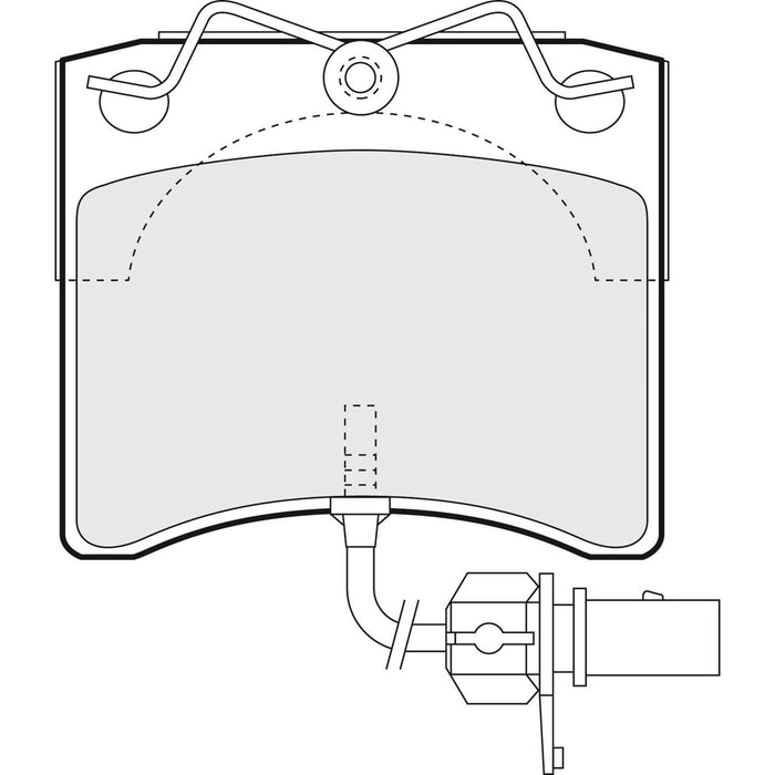 Apec Brake Pads Front Fits VW Caravelle Multivan Transporter