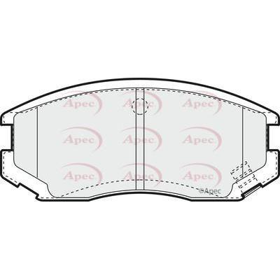 Apec Brake Pads Front Fits Daihatsu Atrai Extol Terios