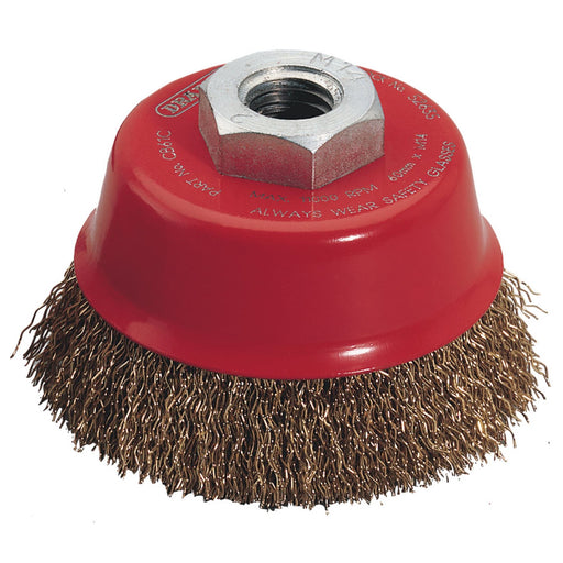 Draper Expert Crimped Wire Cup Brush, 60mm, M14 52635 Draper  - Dynamic Drive