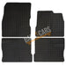 White Trim Tailored Rubber Car Mats for Nissan Note October 13> Set of 4 With 2 Clips UKB4C  - Dynamic Drive