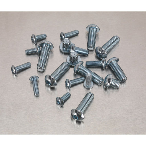 Button Head High Tensile 10.9 Socket Screw Assortment M5-M10 108pc - DIN 912 Sealey  - Dynamic Drive