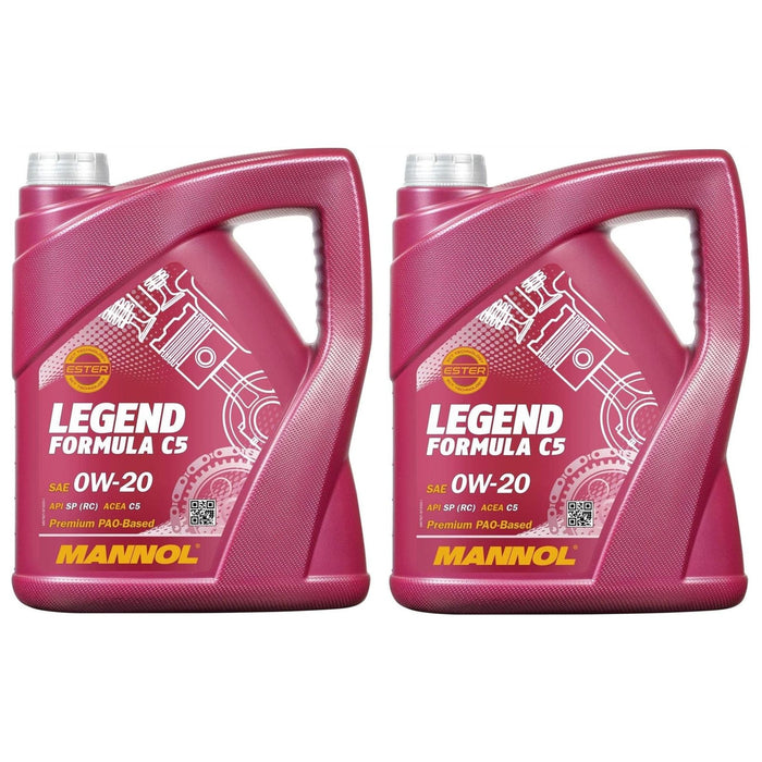 2x 5L MANNOL 0W20 Legend Formula C5 Fully Synthetic Engine Oil API SP,MB 229.71