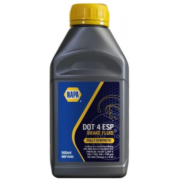 Napa Consumables Napa Dot 4 Brake Fluid Esp 500Ml NBF4500