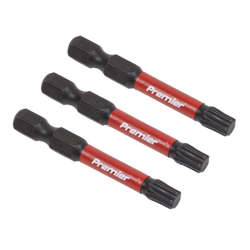 Sealey TRX-Star* T30 Impact Power Tool Bits 50mm 3pc AK8245 Sealey  - Dynamic Drive