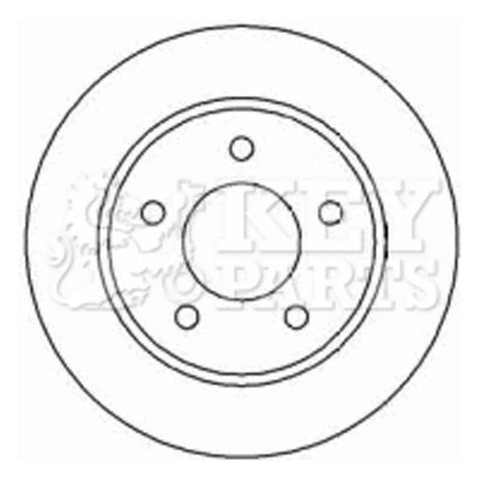 Genuine Key Parts KBD4448 Brake Disc Pair (Rear)