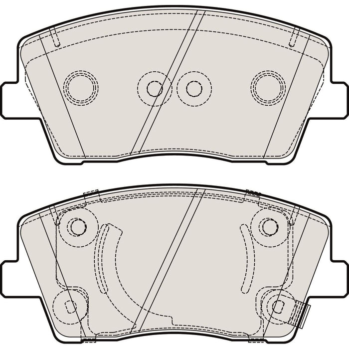 Apec Brake Pads Front Fits Kia Stinger Apec  - Dynamic Drive