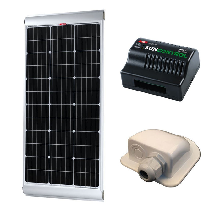 85W Solar Energy Kit with Sun Control MPPT + Gland for Caravans and Motorhomes Nova  - Dynamic Drive