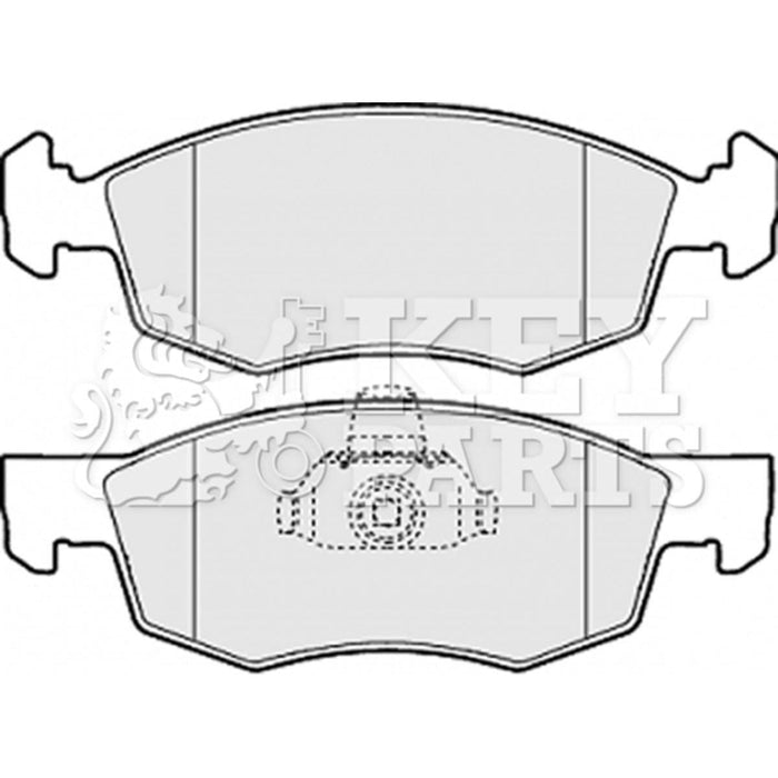 Genuine Key Parts KBP1886 Front Brake Pads (Ate-Teves)