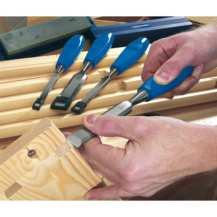 Draper Bevel Edge Wood Chisel Set (4 Piece) 69619 Draper  - Dynamic Drive