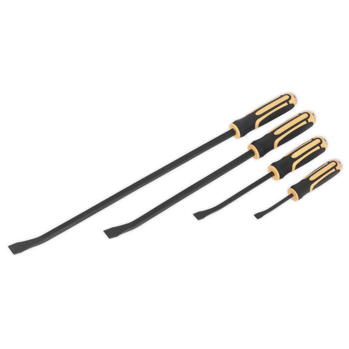 Sealey Angled Pry Bar Set with Hammer Cap Heavy-Duty 4pc S01138 Sealey  - Dynamic Drive