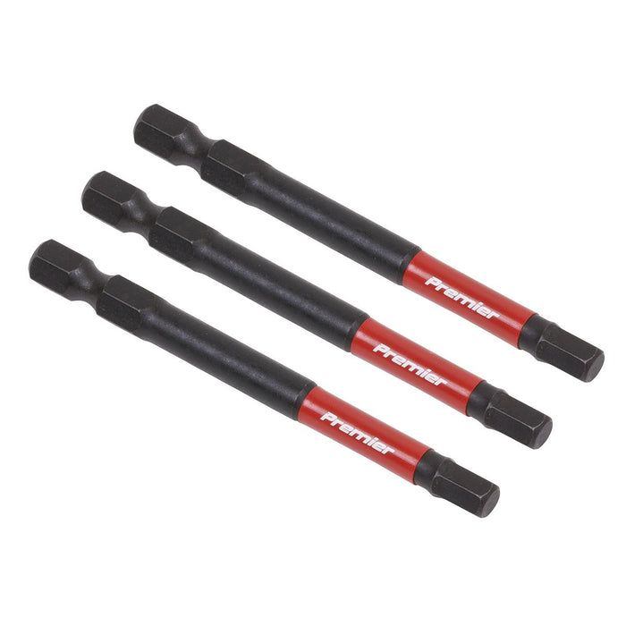 Sealey Hex 5mm Impact Power Tool Bits 75mm 3pc AK8263 Sealey  - Dynamic Drive