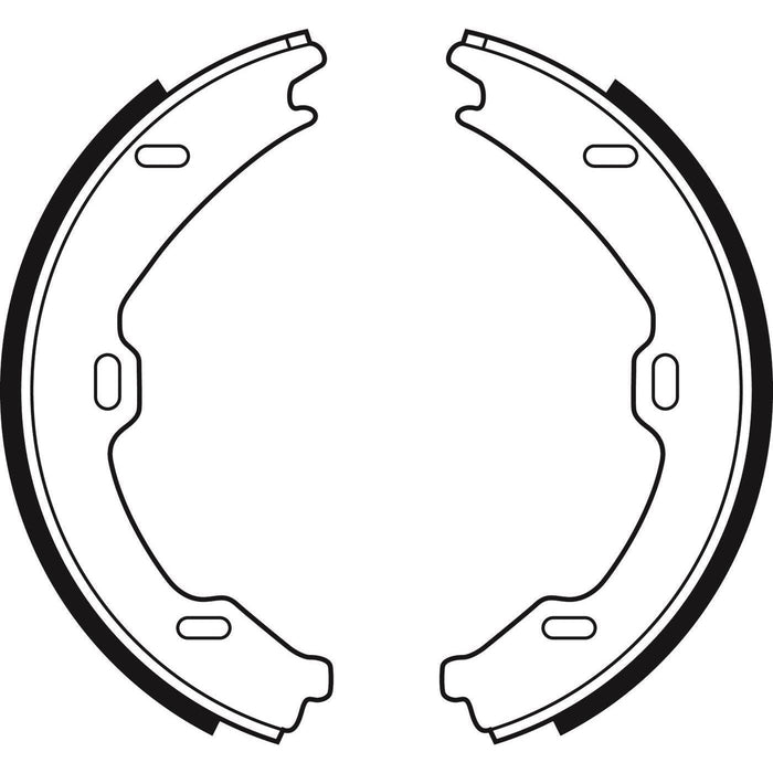 Apec Brake Shoe H/R Fits Mercedes 600 Series Cl Class Cls E S Sl