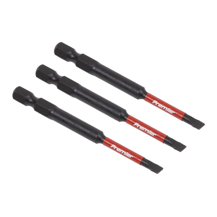 Sealey Slotted 4.5mm Impact Power Tool Bits 75mm 3pc AK8251 Sealey  - Dynamic Drive