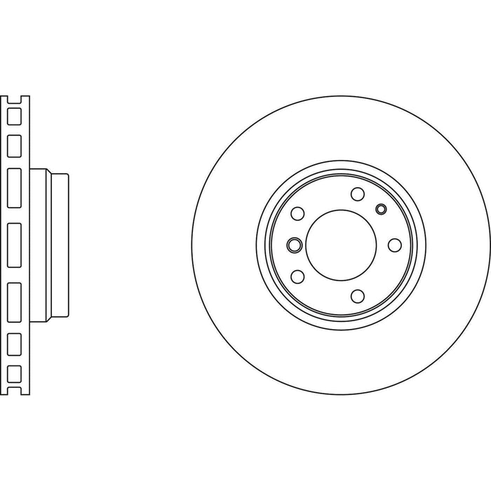 Apec Brake Disc Front Fits BMW 7 Series Z8