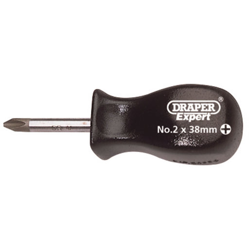 Draper Cross Slot Mechanic's Screwdriver, No.2 x 38mm 19541 Draper  - Dynamic Drive