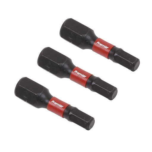 Sealey Hex 4mm Impact Power Tool Bits 25mm 3pc AK8212 Sealey  - Dynamic Drive