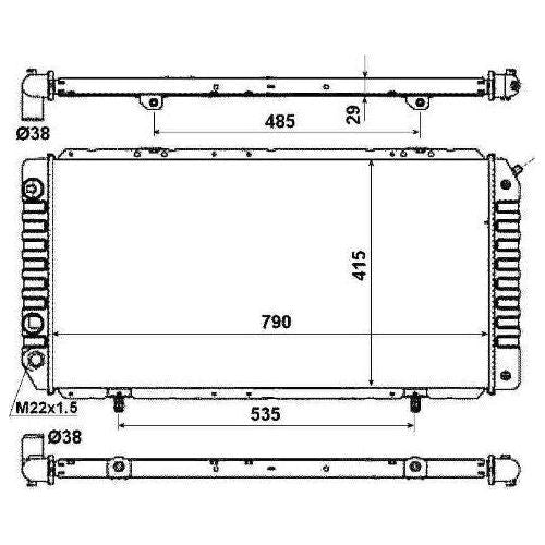 NRF Radiator 52062