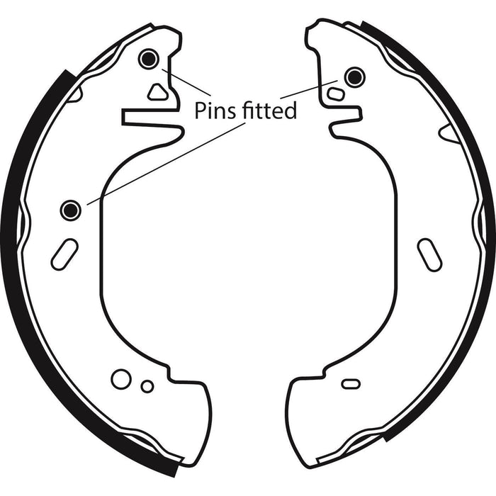 Apec Brake Shoe Rear Fits Opel Movano Renault Master Vauxhall