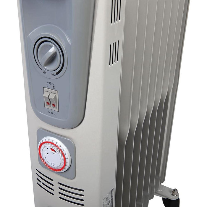 Rhino Oil Filled Radiator 2kW 230V Rhino  - Dynamic Drive